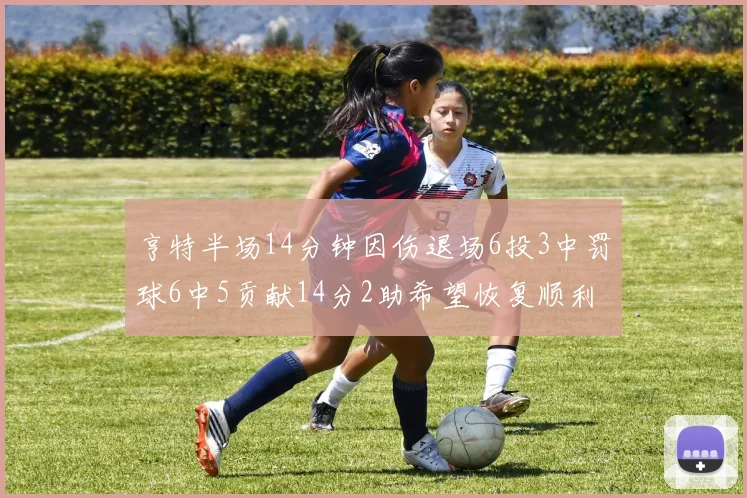 亨特半场14分钟因伤退场6投3中罚球6中5贡献14分2助希望恢复顺利