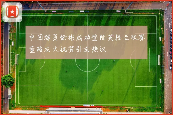 中国球员徐彬成功登陆英格兰联赛董路发文祝贺引发热议